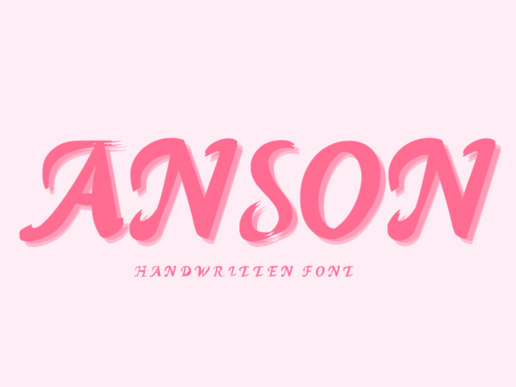 Anson: A Sweet Handwritten Font