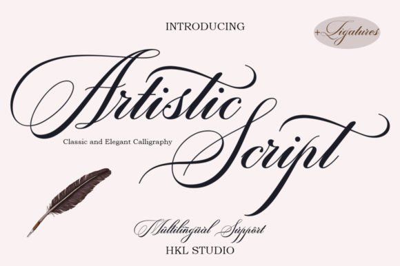 Artistic Script Font for Web Design