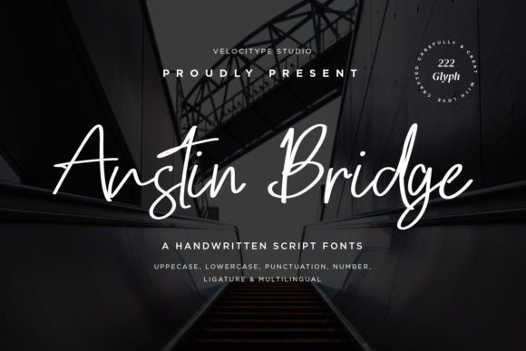 Austin Bridge Font for Editorial Design