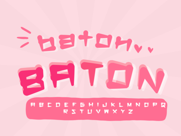 Baton: A Sweet Handwritten Font