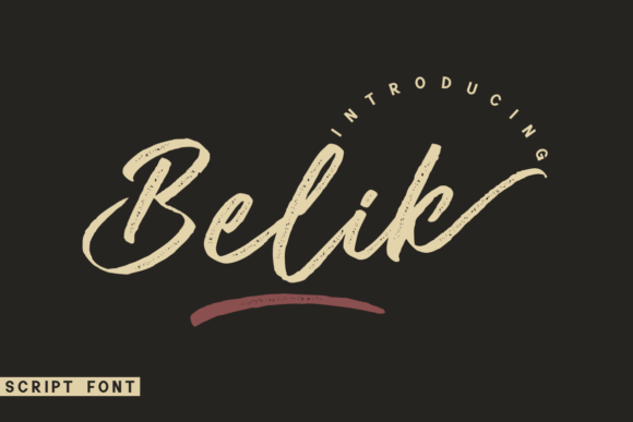 Belik: A Handwritten Font for Editorial Elegance