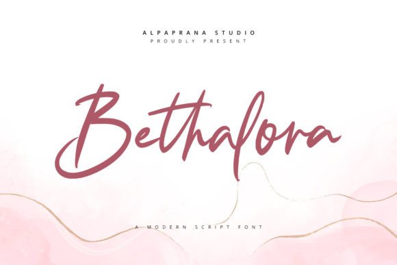 Bethalora: A Classy Script Font