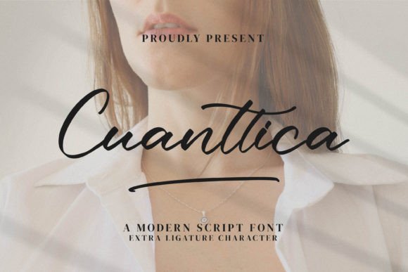 Cuanttica: A Modern Script Font for Crafters