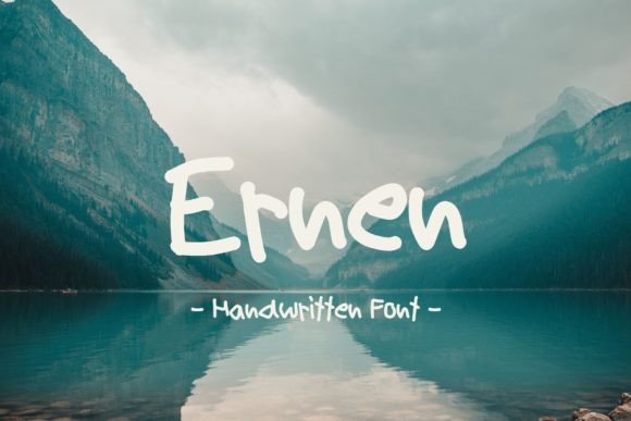 Ernen: A Handwritten Font for Creative Projects
