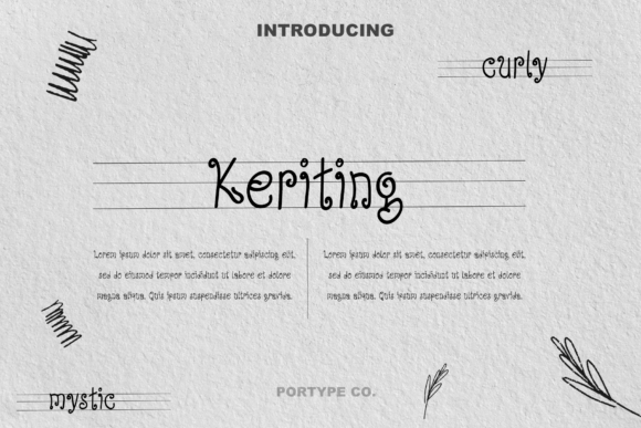 Keriting: A Playful Font for Creative Campaigns