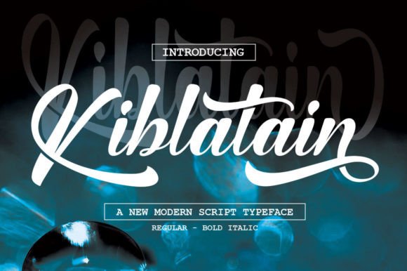 Kiblatain: A Font for Elegant Branding
