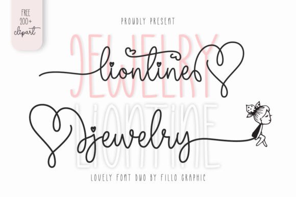 Liontine Jewelry Font for Editorial Design