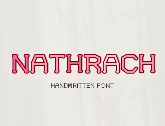 Nathrach: A Friendly Handwritten Font