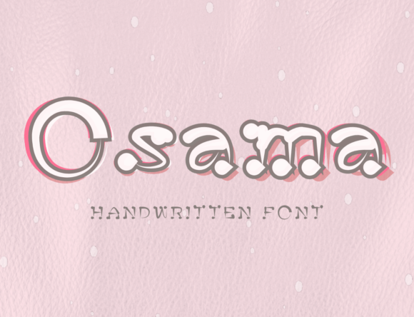 Osama: A Handwritten Font for Creative Expression