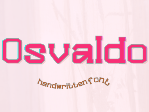 Osvaldo Font: Handmade Charm with Typewriter Style