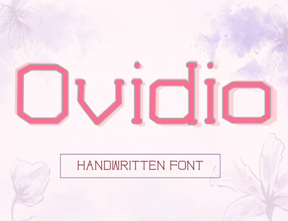 Ovidio: A Timeless Handwritten Font