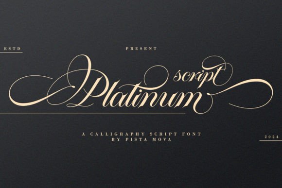 Platinum Script Font for Elegant Design