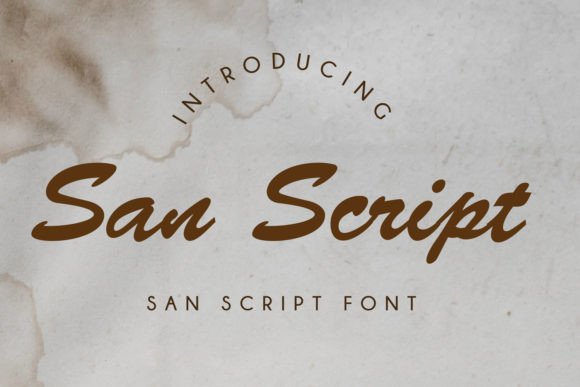 San Script: A Handwritten Font for Web Design