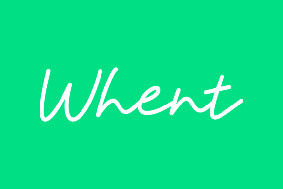 Whent: A Bold Handwritten Font