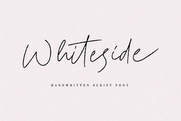 Whiteside: A Handwritten Font for Elegant Design